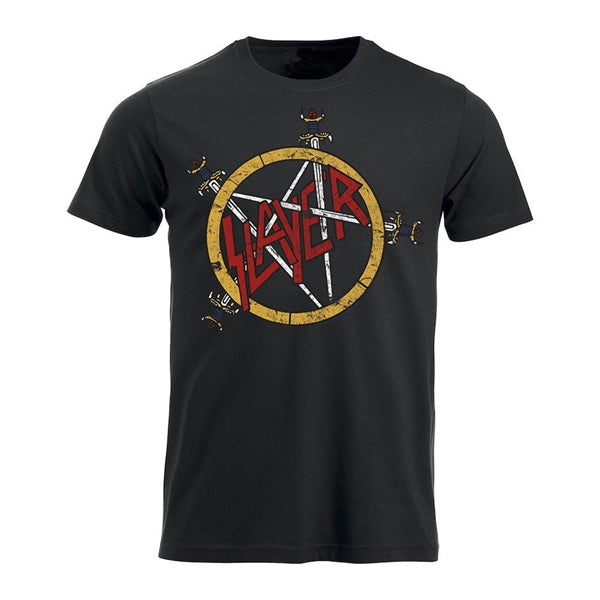 pentagram card sleeves Slayer Pentagram Distressed T-Shirt