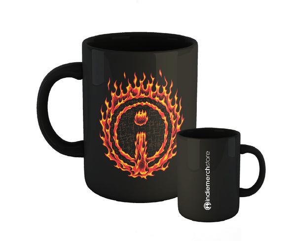 IndieMerchstore " Jimbo Phillips Fire Logo" Mug