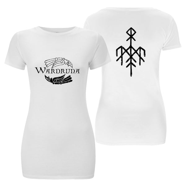 Wardruna "Kvitravn Horizontal (White)" Girls T-shirt