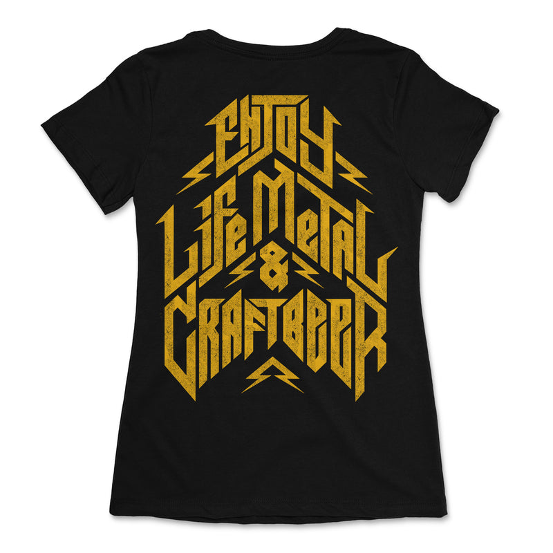 Vox&Hops "Enjoy Life, Metal & Craft Beer" Girls T-shirt