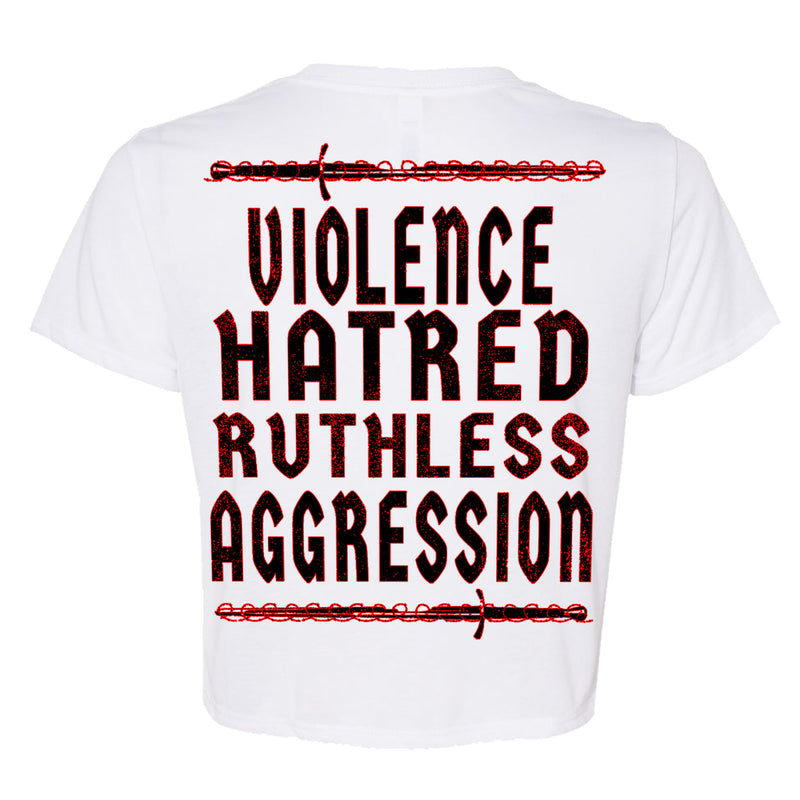 Scumfuck "Ruthless Aggression Crop Top" Girls T-shirt