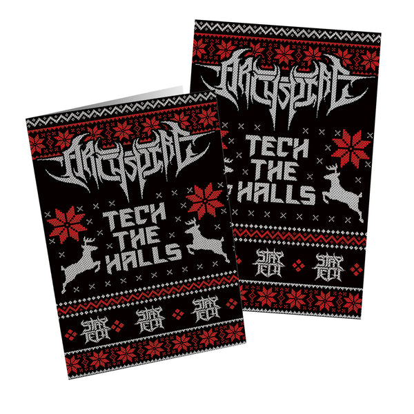 Archspire "Tech The Halls Card & Sticker Bundle" Bundle