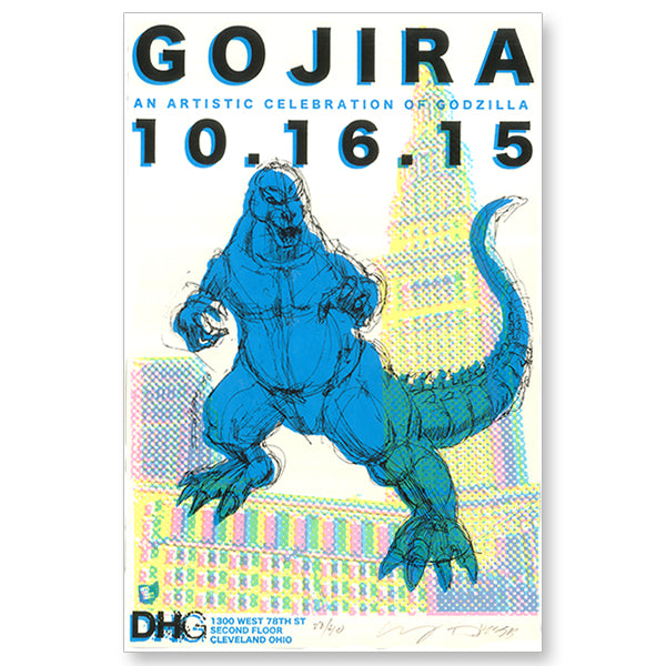 Derek Hess "Gojira Show Poster" Posters