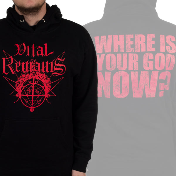 Vital Remains "Where Is Your God Now" Pullover Hoodie