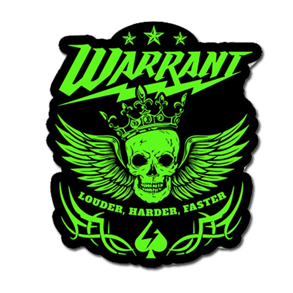 Warrant "Green Skull" Stickers & Decals