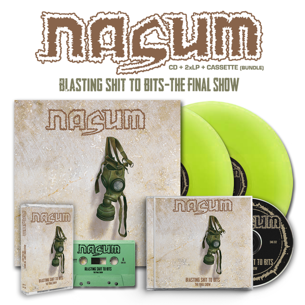 Nasum "Blasting Shit To Bits CD/2xLP/Cassette Bundle" Bundle