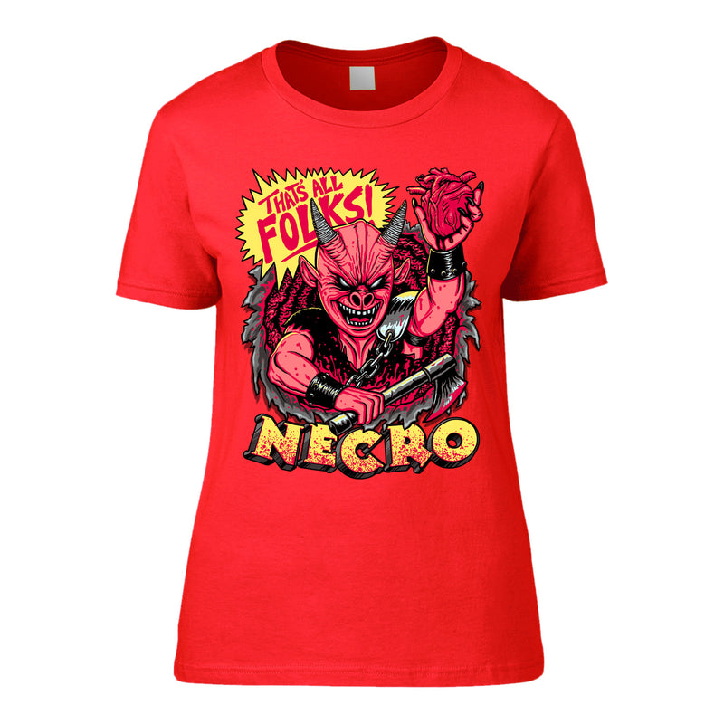 Necro "That's All Folks" Girls T-shirt