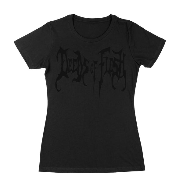 Deeds of Flesh "Black Logo" Girls T-shirt