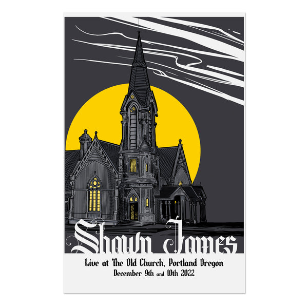 Shawn James "Old Church (Signed)" Poster