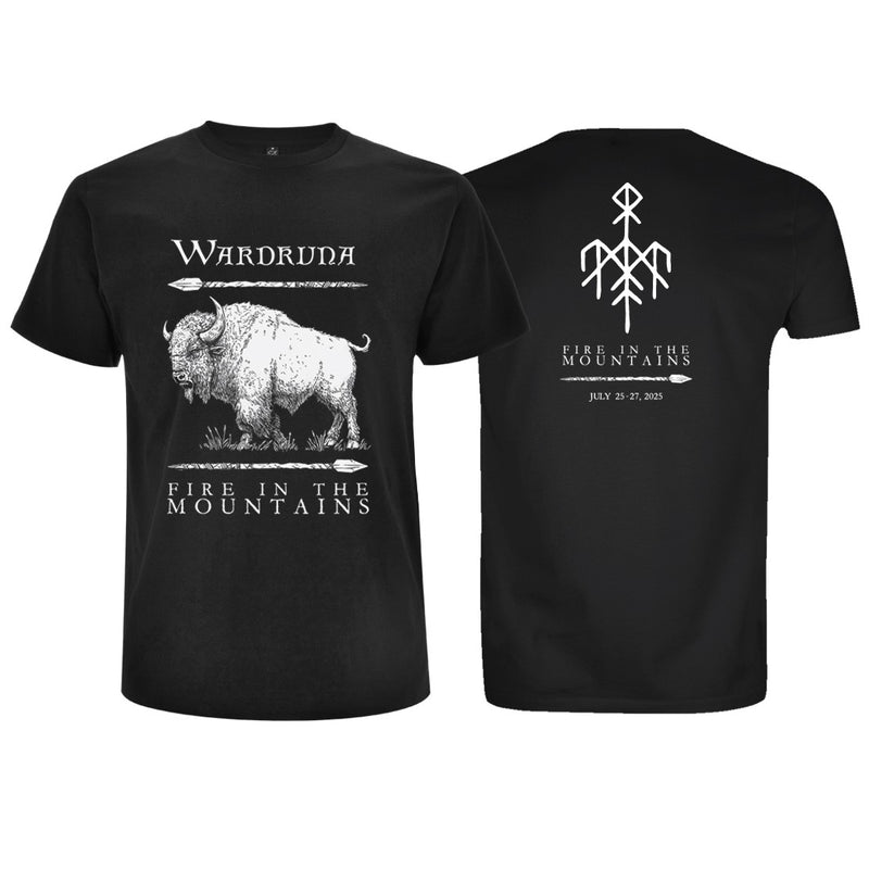 Wardruna "Fire in the Mountains Limited Festival Shirt" Limited Edition T-Shirt