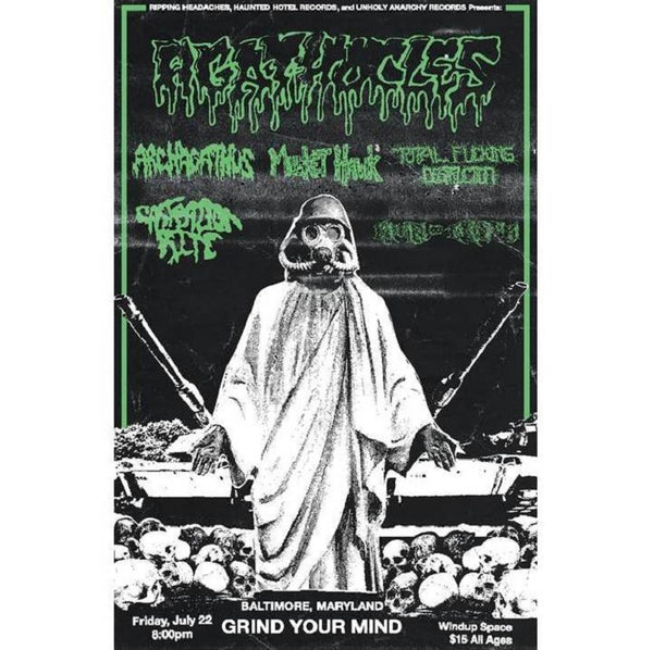 Agathocles "Agathocles Gig Poster (22 July 2016 in Baltimore, MD)" Limited Edition Poster