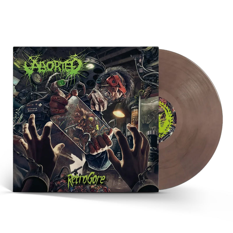 Aborted "Retrogore (Cream White/Brown Marbled)" 12"