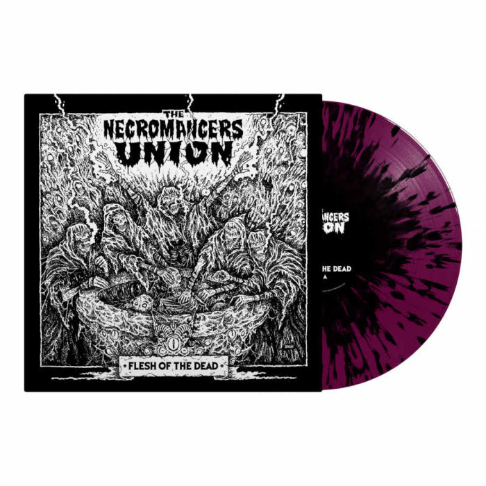 The Necromancers Union "THE NECROMANCERS UNION - Flesh Of The Dead / LIMITED EDITION Purple Black Splatter Vinyl LP" 12"