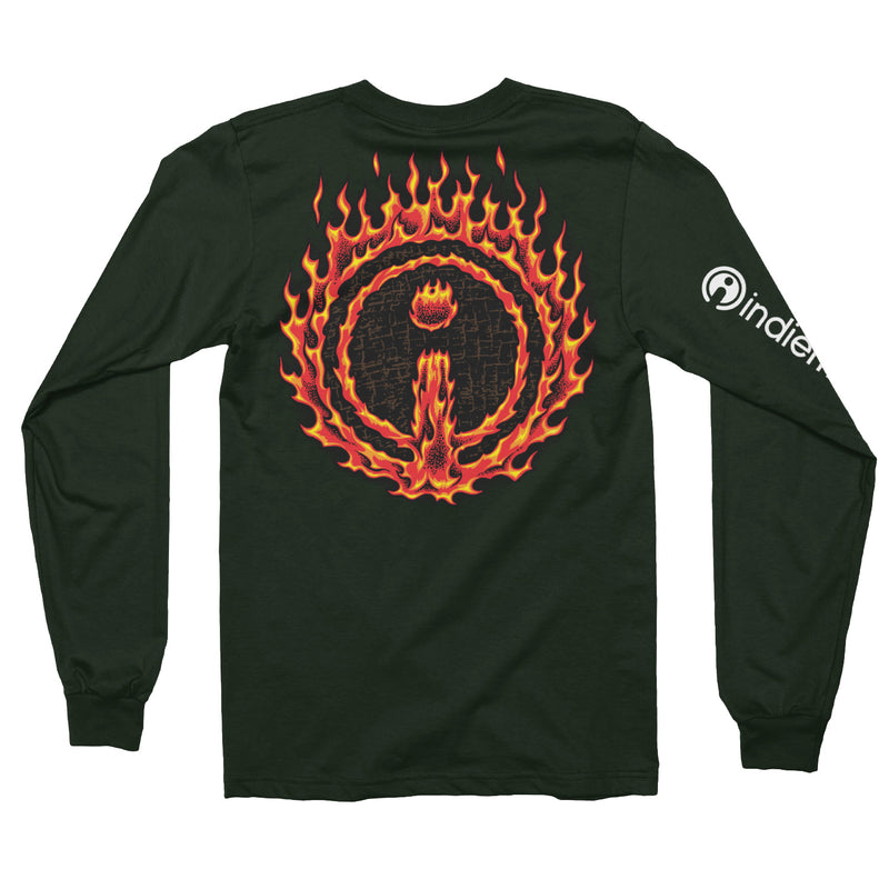 IndieMerchstore "Jimbo Phillips Fire Logo" Longsleeve