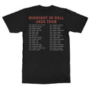 Six Feet Under "Midnight in Hell 2025 Tour" T-Shirt