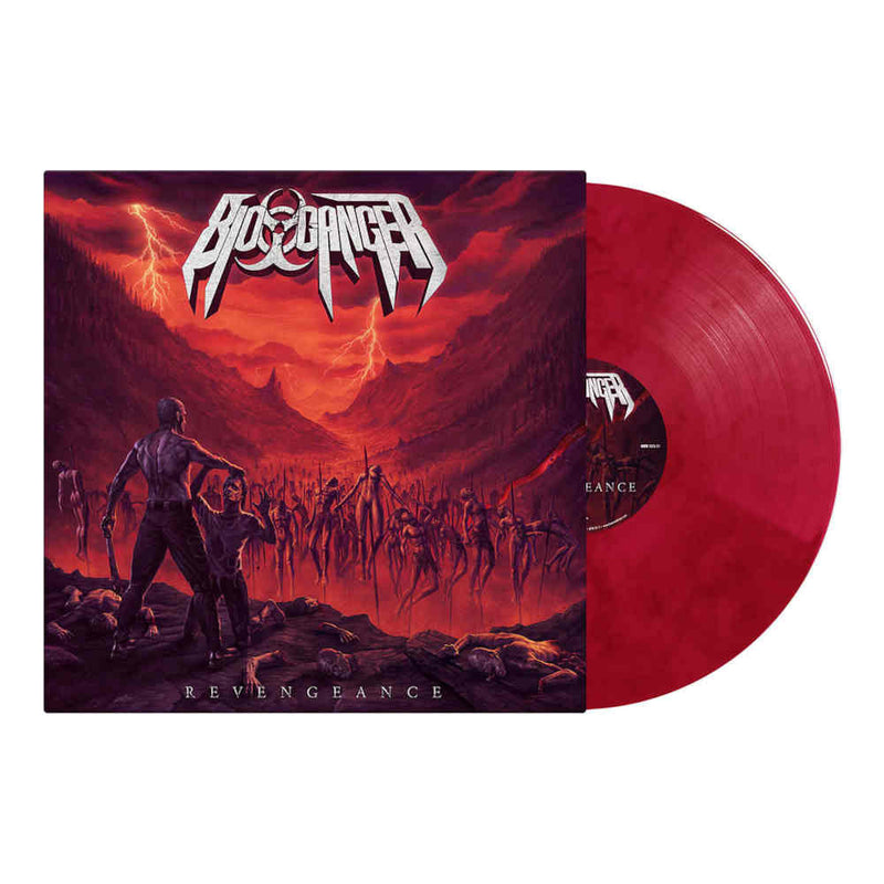 Bio-Cancer "BIO-CANCER - Revengeance / Red Black Marble Vinyl LP" 12"