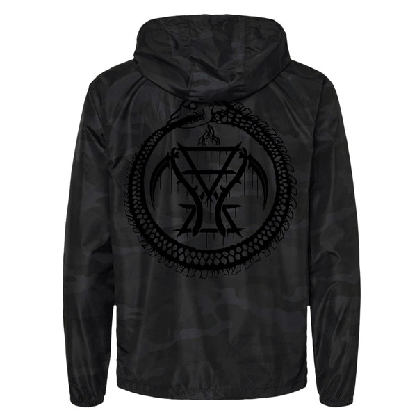 Cattle Decapitation "Black Camo Ouroboros Logo Windbreaker" Windbreaker