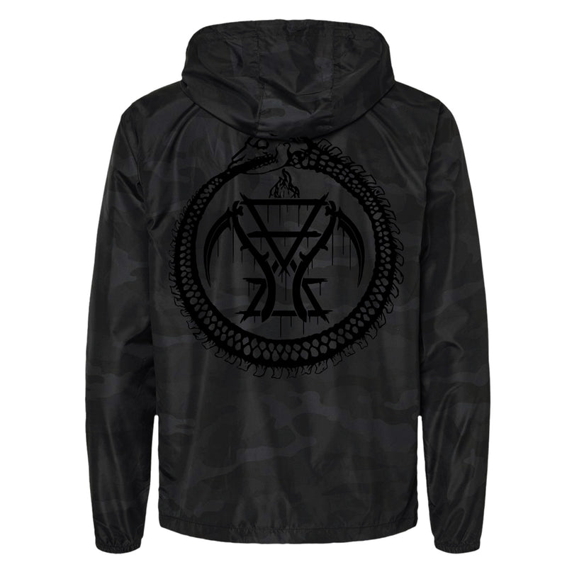 Cattle Decapitation "Black Camo Ouroboros Logo Windbreaker" Windbreaker