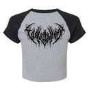 Vulvodynia "Emblem Crop Womens Raglan" Girls T-shirt