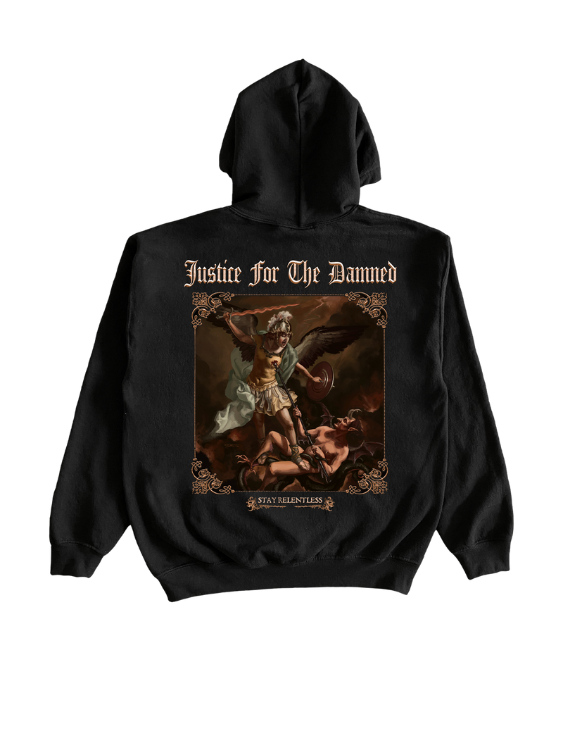 Justice For The Damned "Stay Relentless" Pullover Hoodie