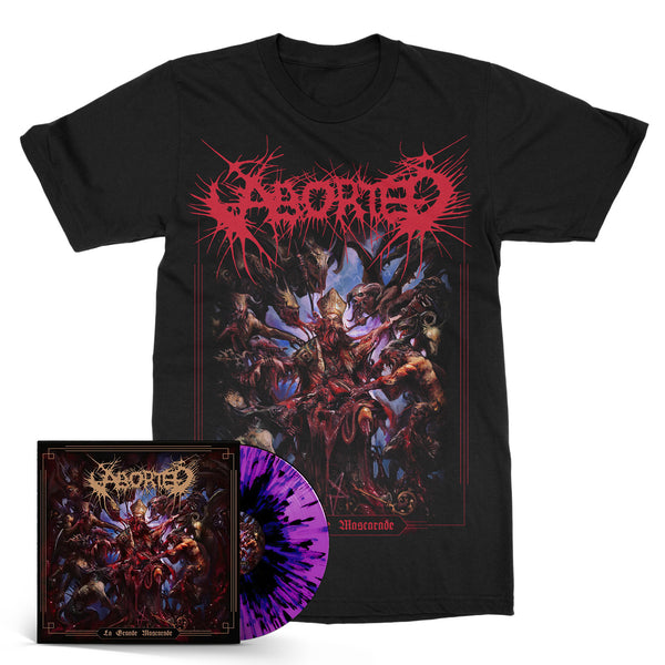 Aborted "La Grande Mascarade Splatter LP/Tee Bundle" Bundle