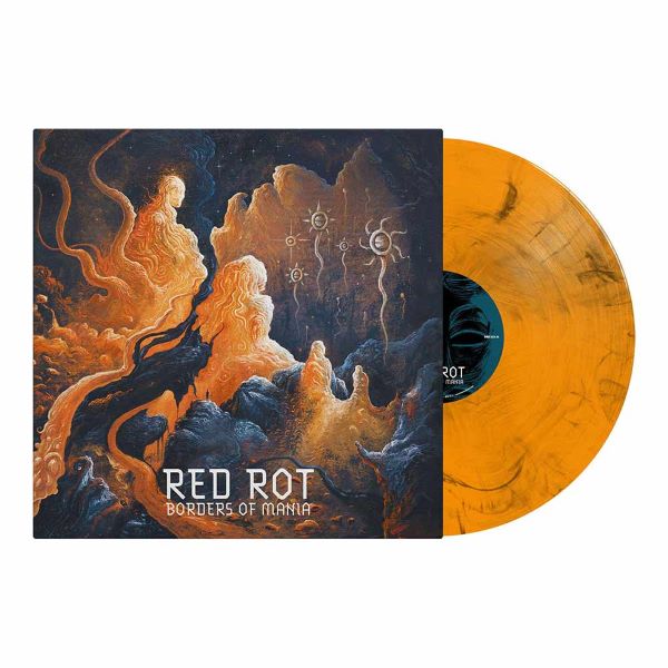 Red Rot "RED ROT - Borders of Mania / Orange Black Marbled Vinyl LP" 12"