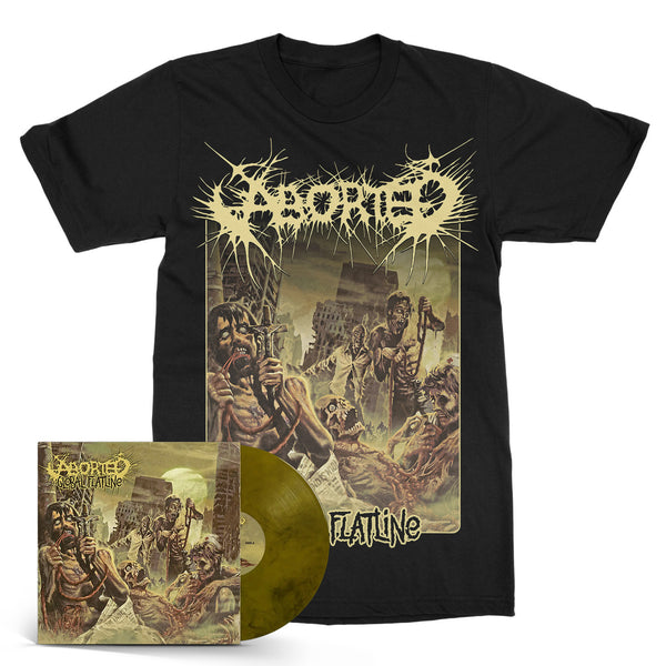 Aborted "Global Flatline Marbled LP / Tee Bundle" Bundle
