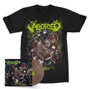 Aborted "Retrogore Marbled LP/Tee Bundle" Bundle