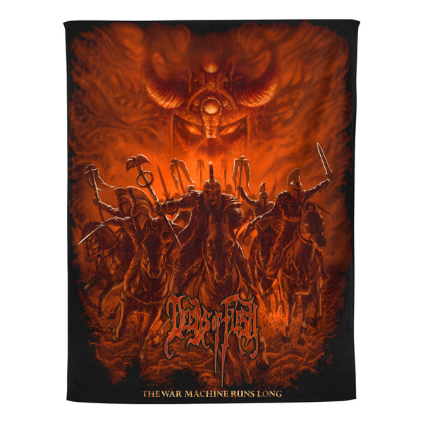 Deeds of Flesh "War Machine Runs Long" Flag