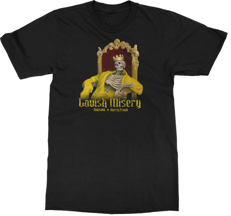 Ransom & Harry Fraud "Ransom & Harry Fraud  “LAVISH MISERY” album artwork T-Shirt" T-Shirt