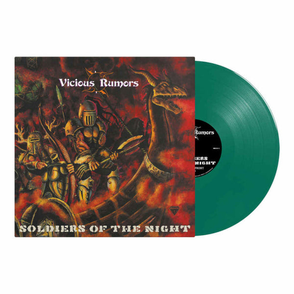 Vicious Rumors "VICIOUS RUMORS - Soldiers of the Night / Green Vinyl LP" 12"