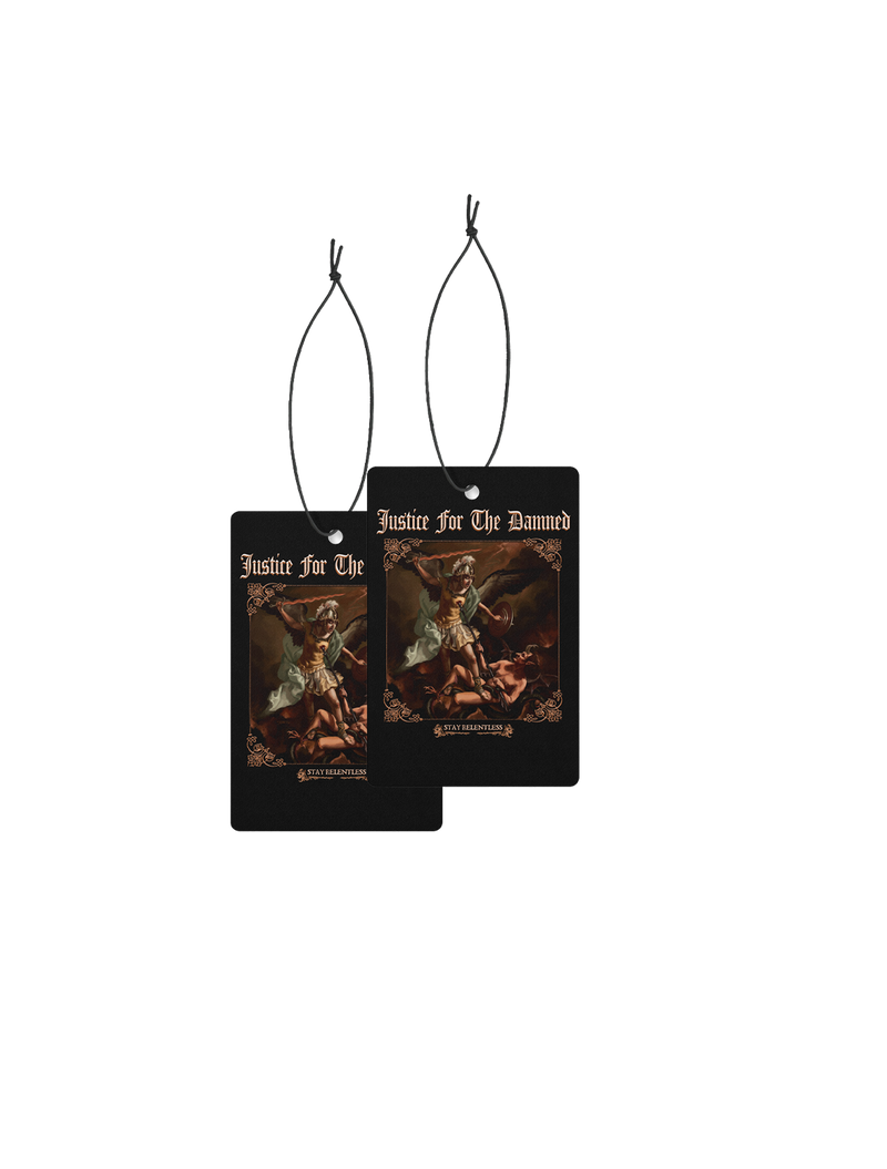 Justice For The Damned "Stay Relentless" Air Freshener