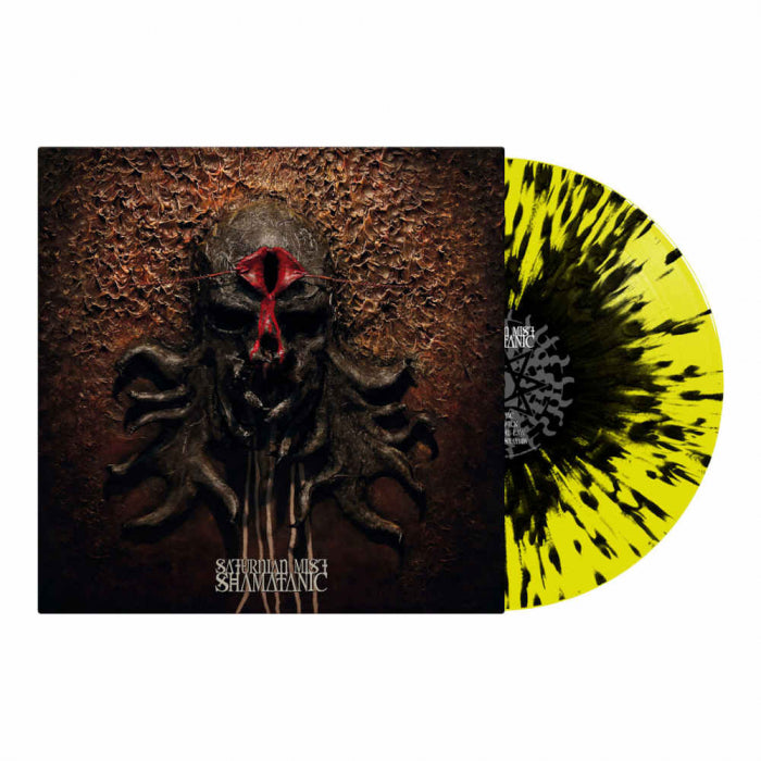 Saturnian Mist "SATURNIAN MIST - Shamatanic / Limited Edition Yellow Black Splatter Vinyl LP" 12"