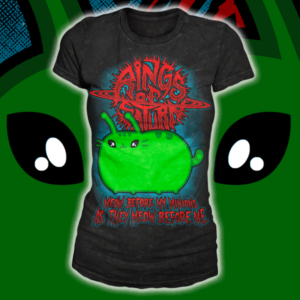 Rings of Saturn "Meow Before My Minions" Girls T-shirt