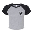 Vulvodynia "Emblem Crop Womens Raglan" Girls T-shirt