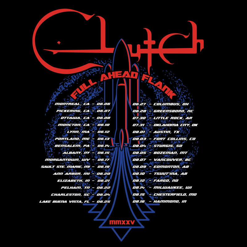 Clutch "Full Ahead Flank Tour" Girls T-shirt