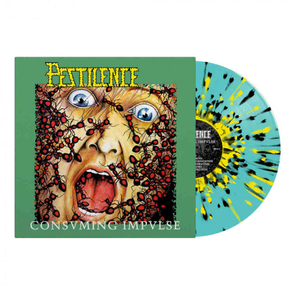 Pestilence "PESTILENCE - Consuming Impulse / BLUE YELLOW BLACK SPLATTER Vinyl LP" 12"