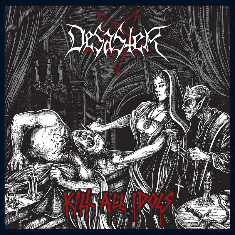 Desaster "Kill All Idols (White w/ Black Smoke Vinyl)" 12"