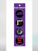 Black Sabbath "4 pack button set" Button