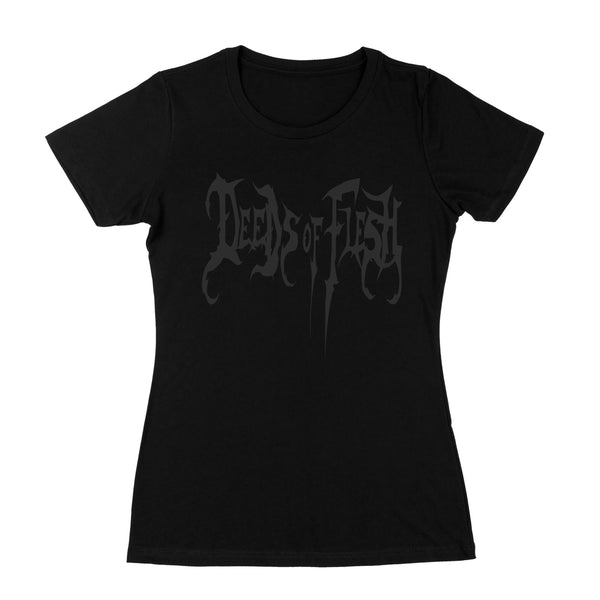 Deeds of Flesh "Black Logo" Girls T-shirt