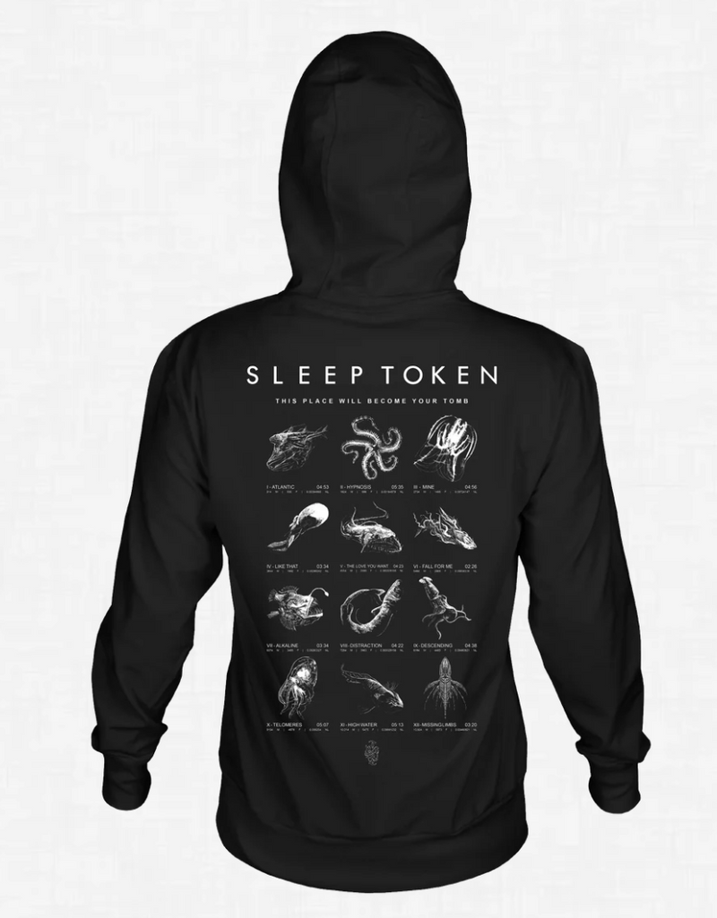Sleep Token "Depth Chart" Pullover Hoodie