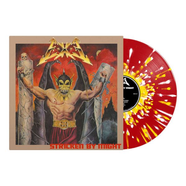 E-X-E "E-X-E - Stricken by Might / Transparent Red Yellow White Splatter Vinyl LP" 12"