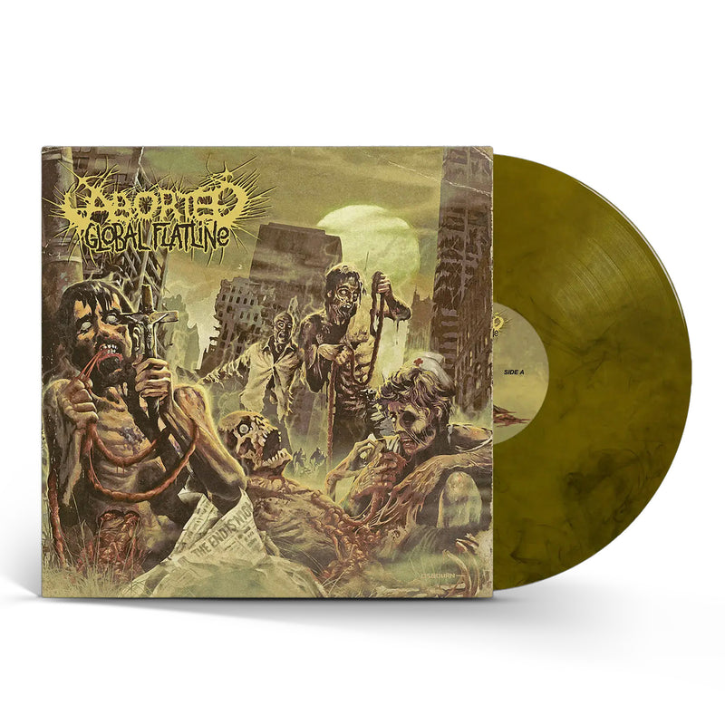 Aborted "Global Flatline Marbled LP / Tee Bundle" Bundle