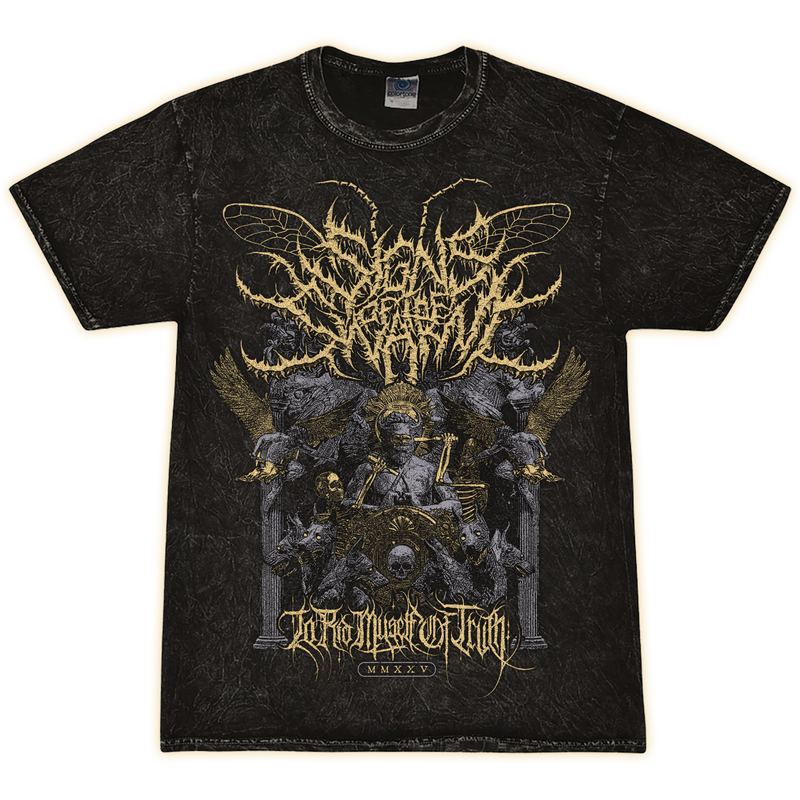 Signs of the Swarm "'To Rid Myself of Truth' Vintage Style/Mineral Wash" T-Shirt