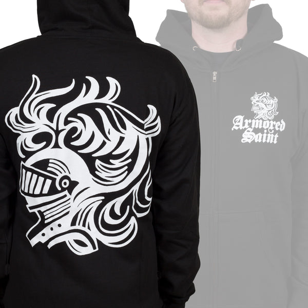 Armored Saint "White Logo" Zip Hoodie