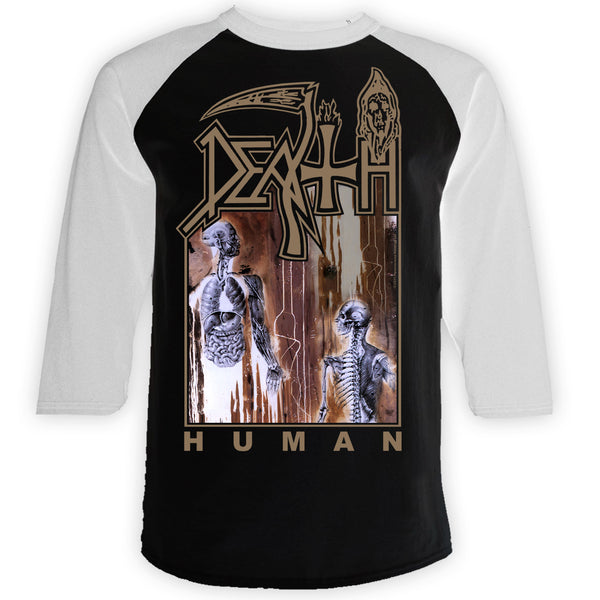 Death "Human" Baseball Tee