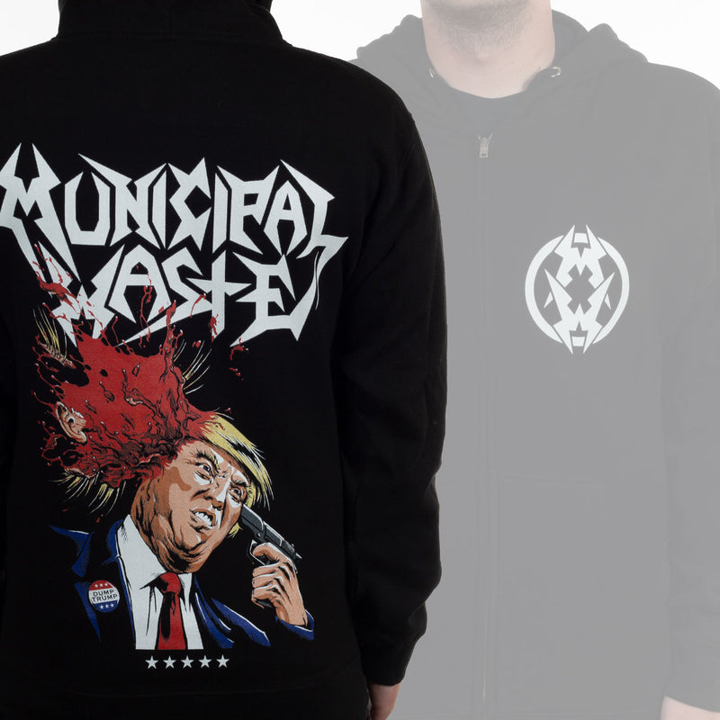 Municipal Waste "Trump Walls Of Death" Zip Hoodie