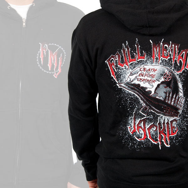 Full Metal Jackie "Death Before Dishonor" Zip Hoodie