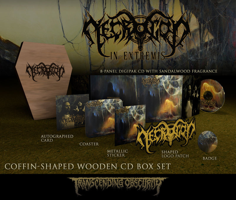 Necrogod "In Extremis Coffin-Shaped CD Boxset" Limited Edition Boxset