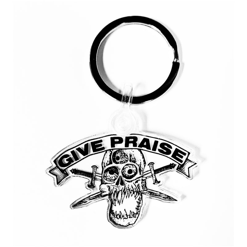 Give Praise Records "Skull Logo Keychain" Keychains